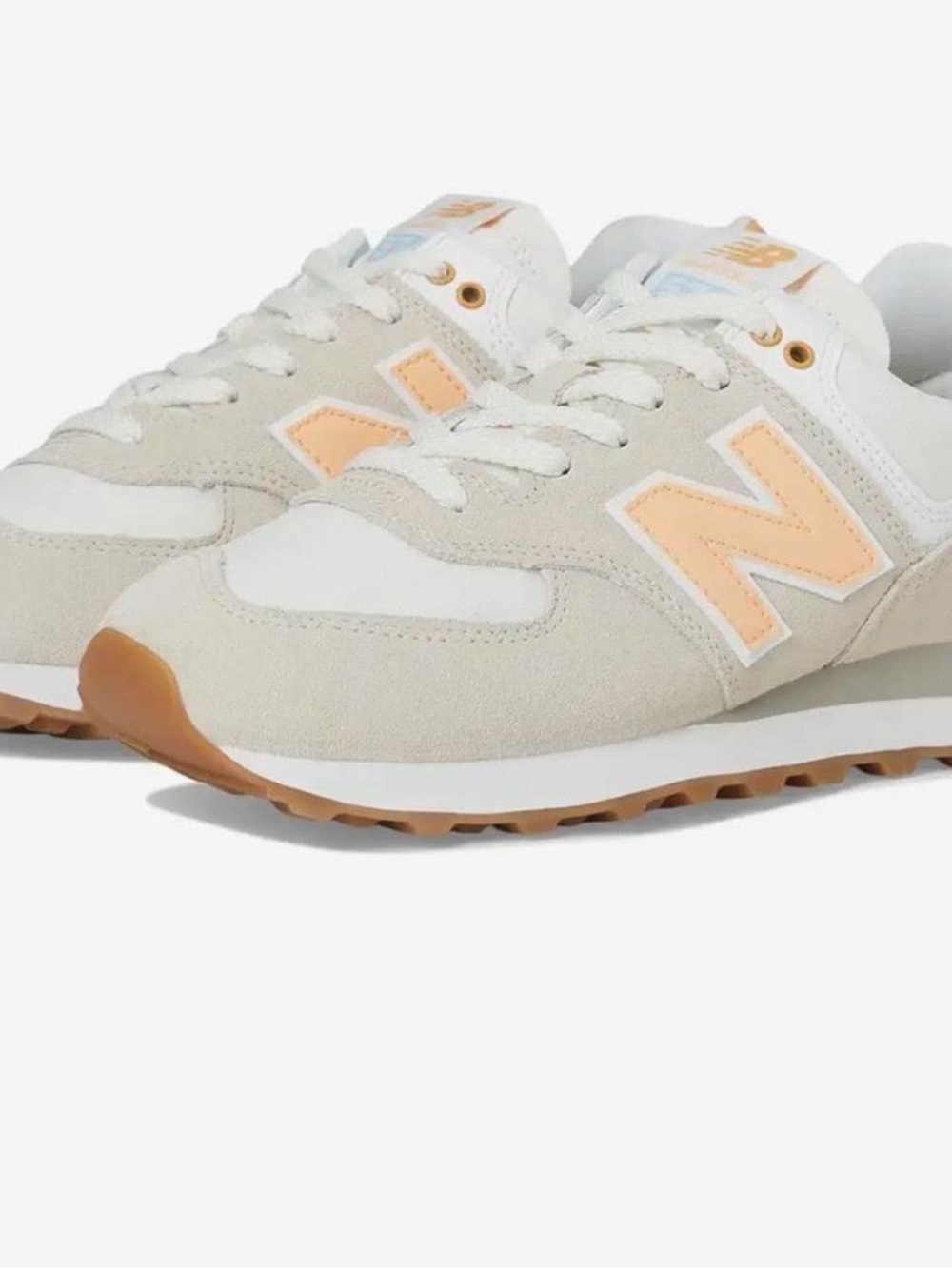 New Balance Cream & Peach Casual Runner Sneakers